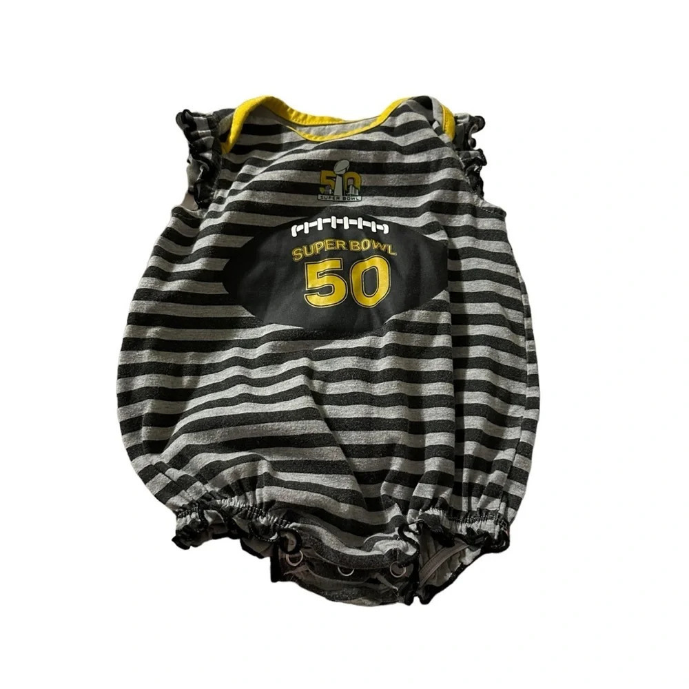 NFL Superbowl 50 girls onesie 6-9 months